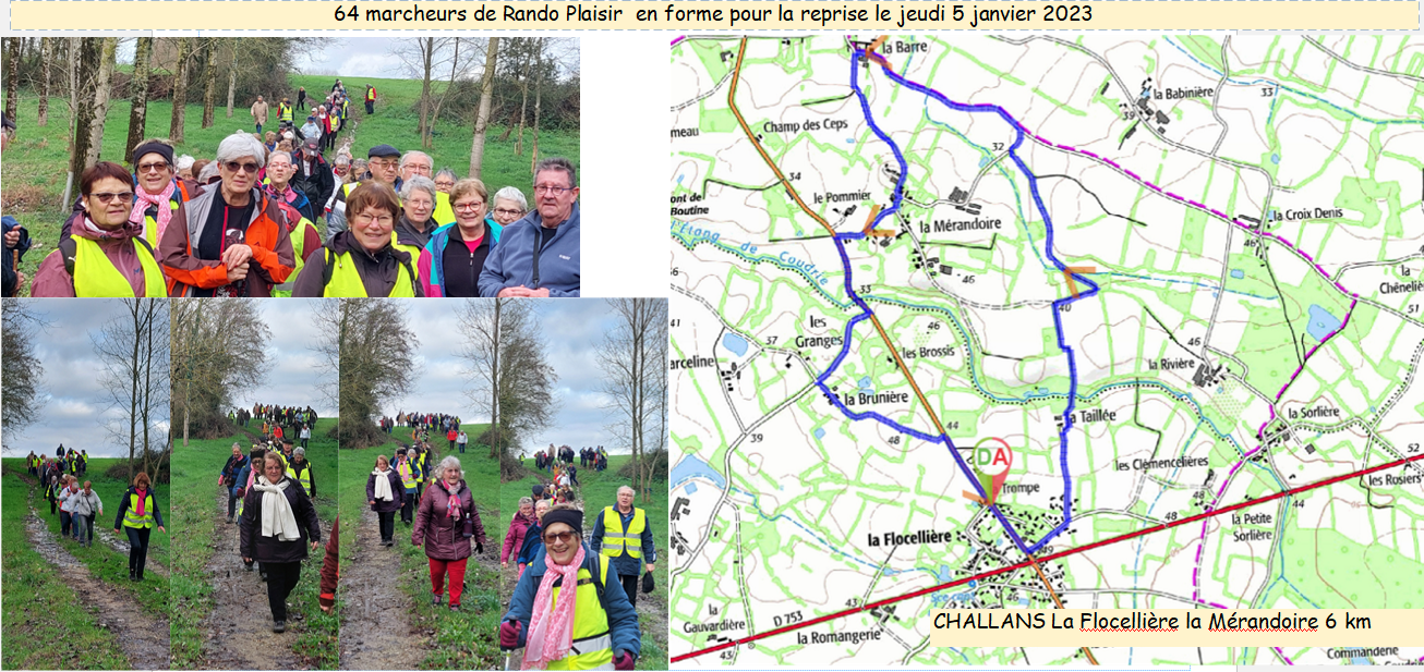 RANDO PLAISIR Challans La Flocellière la Mérandoire