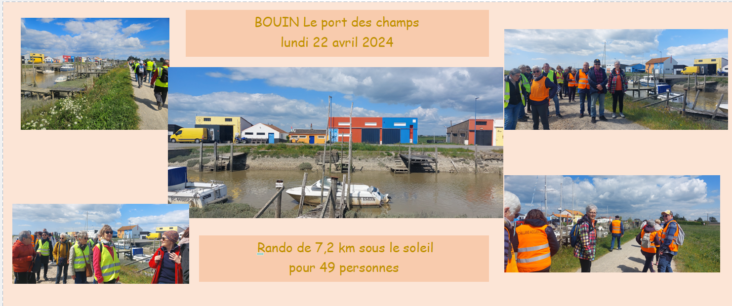 Port des champs BOUIN 24 avril 2024