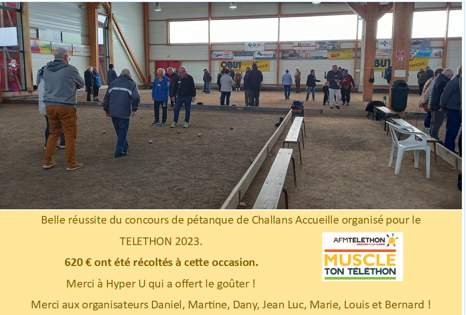 tornoi de pétanque TELETHON 2023